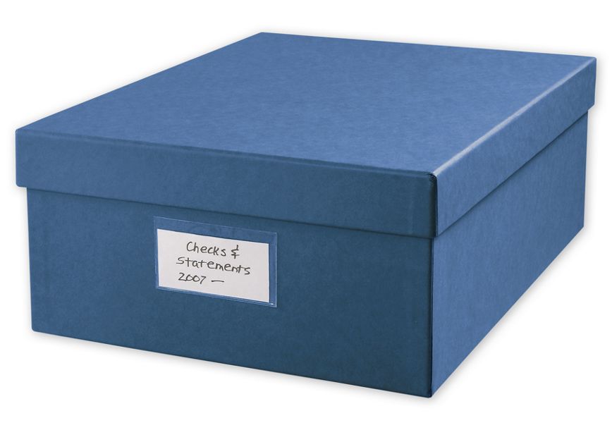 Product image for Large 12 x 9 3/4" Cancelled Check Storage Box - Item# 143048