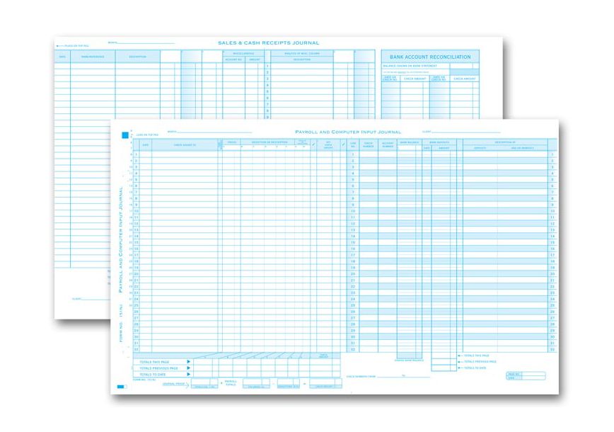 Product image for Combo Payroll and Disb Computer Input Journal - Item# 151NJ