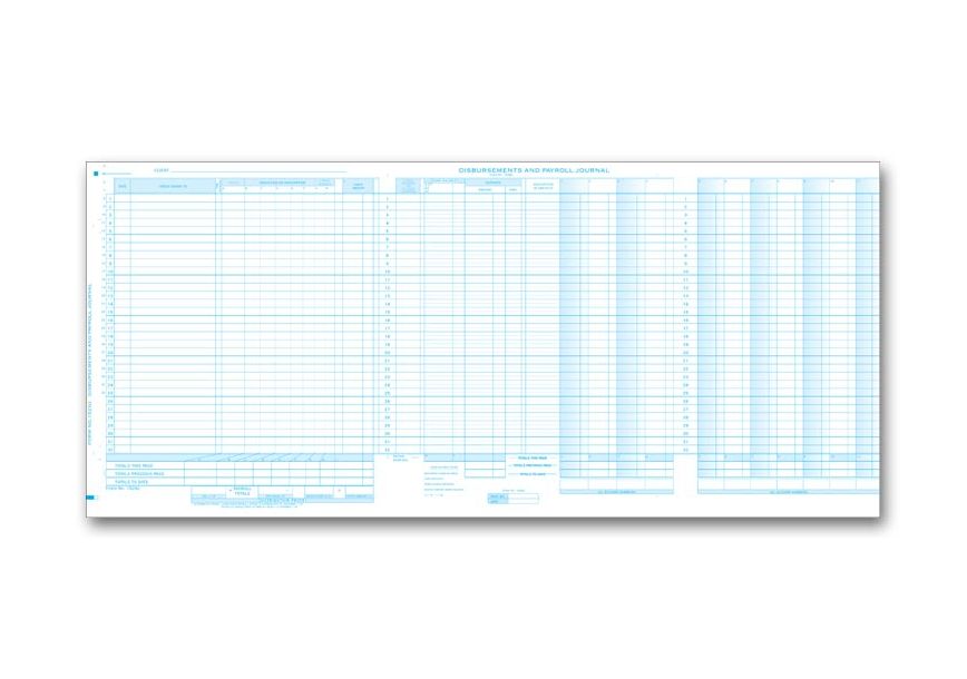 Product image for Payroll Sales Cash Receipts Journal - Item# 152NJ