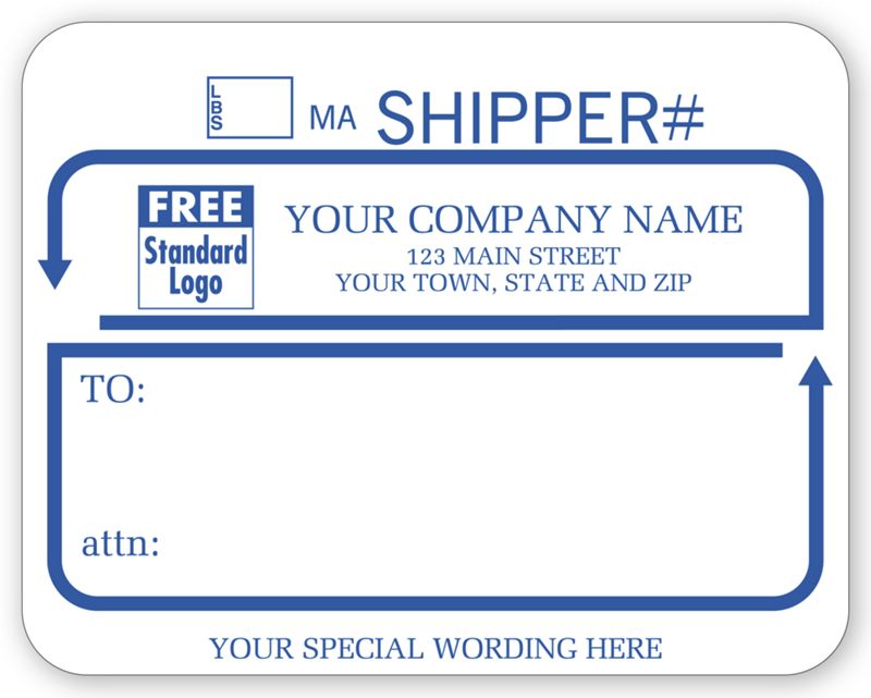 Business Labels Padded White With Blue Jumbo Shipping Labels With Ups 1546b By Deluxe Deluxe Com