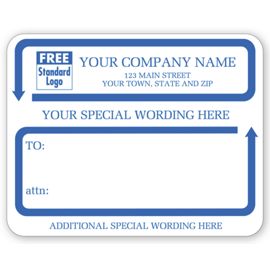 1546C-Jumbo Mailing Labels w/ Special Wording, Padded, White1546C