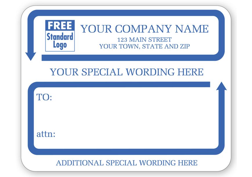 Product image for Jumbo Mailing Labels w/ Special Wording, Padded, White - Item# 1546C