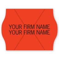 METO 2-Line Pricing Labels, Roll, Neon Red