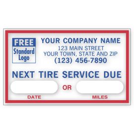 1690E-Next Tire Service, Removable Adhesive Windshield Labels1690E