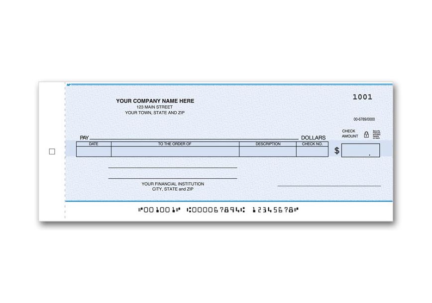 Product image for Business Size General Disbursement Center Check - Item# 170NC