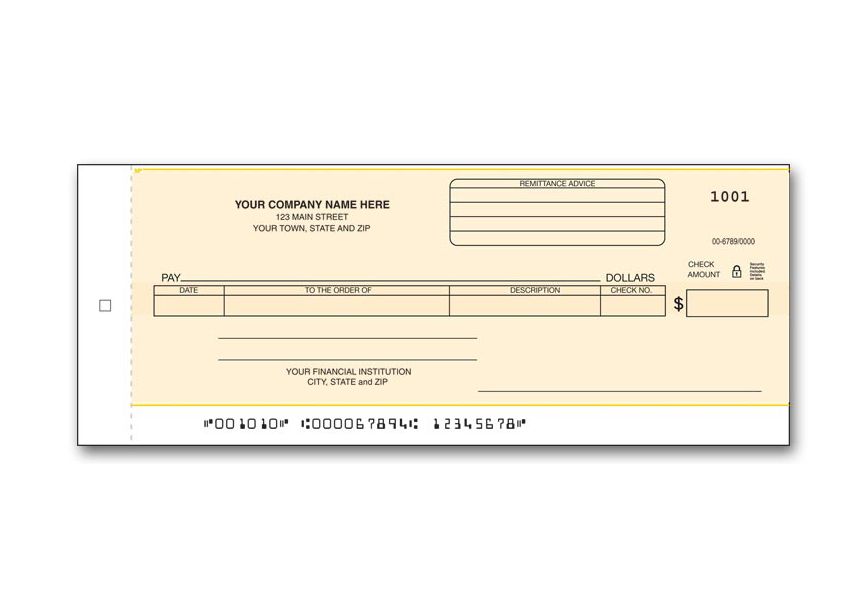 Product image for General Disb Center Check - Carbon - Item# 176CC