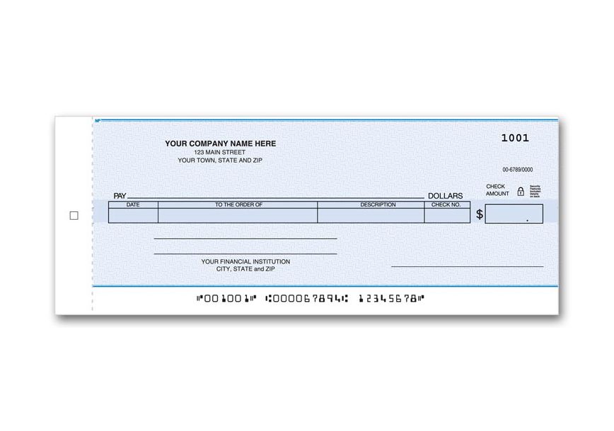 Product image for Compact General Disbursement Center Check - Item# 176NC