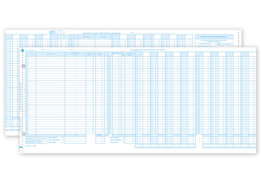 Product image for General Disbursement Sales and Cash Receipts Journal - Item# 192NJ