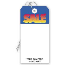199-"Sale" Tag, Stock, Blue & White, Large199