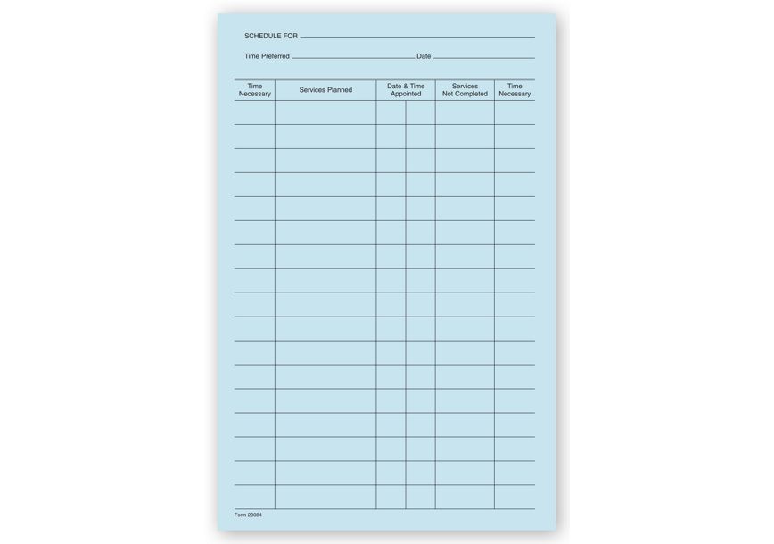 Product image for Dental Treatment Schedules - Item# 20084