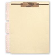 Self Adhesive Chart Dividers, Side Flap, 1 Fastener, Manila