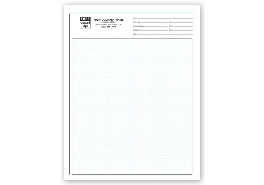 Graph Papers, Pro-Sketch, 1/8", Padded