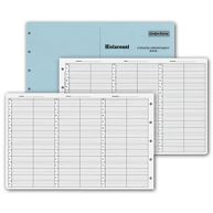 2 Person Appointment Book Refill Pages 8am-9:45pm