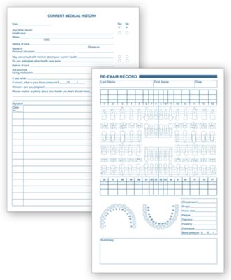 Business Forms - White Ledger Dental Re - Examination Records - 21001 ...