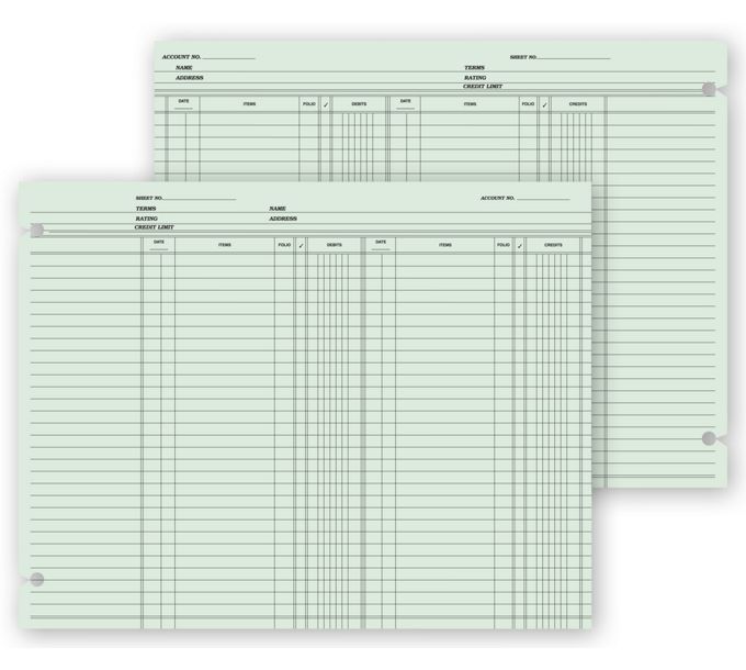 accounting ledger paper template
