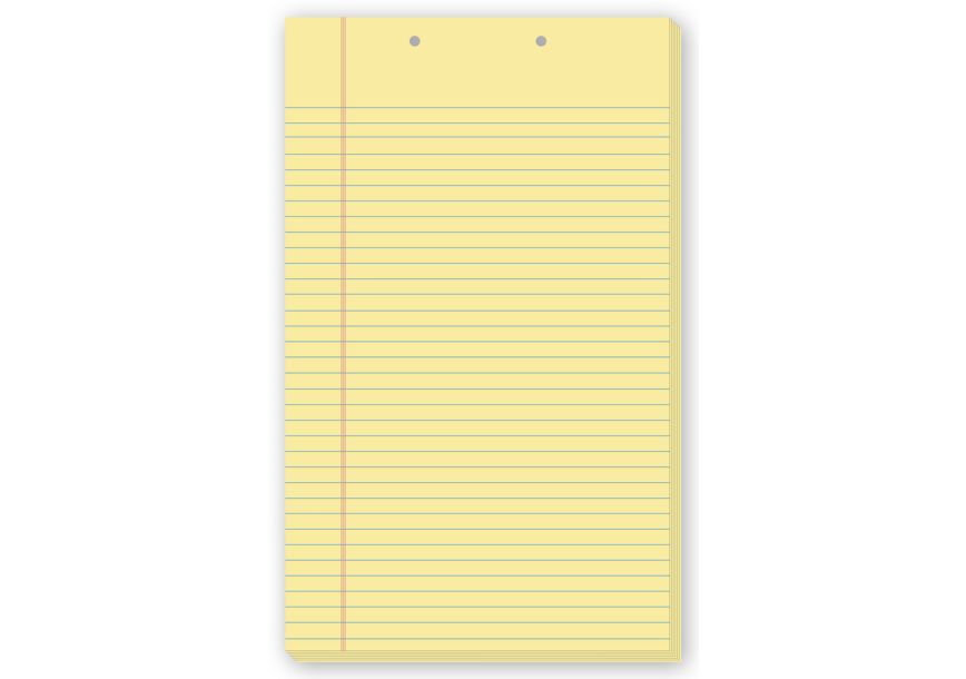 Business Forms Non Perforated Ruled Pads 21169 by Deluxe
