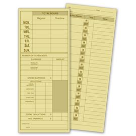 Order Time Cards Human Resources & Time Management Forms | HR Forms ...