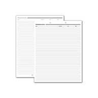 Progress Notes, Two-Hole Punch, White Ledger
