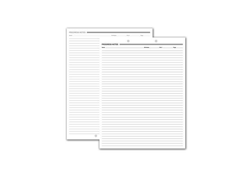 Product image for Progress Notes, Two-Hole Punch, White Ledger - Item# 24066