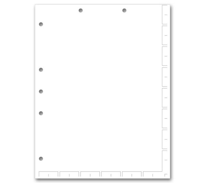File Dividers Unruled Chart File Divider Sheets 24550 by Deluxe