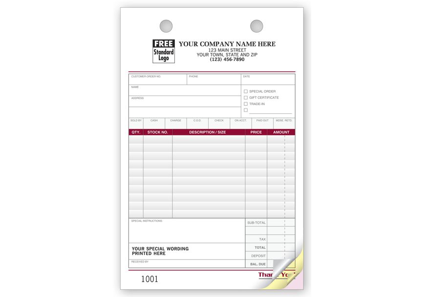 Product image for Register Forms - Large Image with Special Wording - Item# 2539