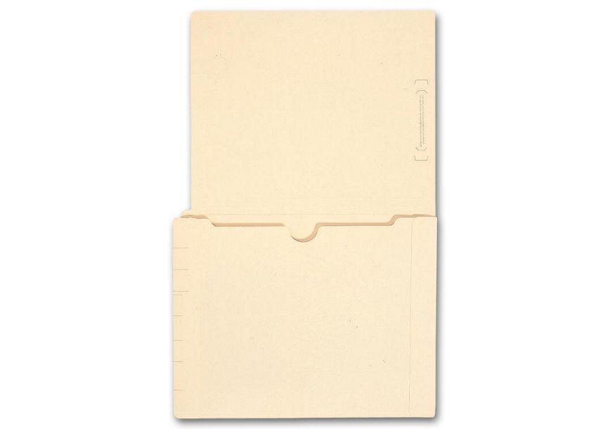 Product image for End Tab Full Pocket Manila Folder, 11 pt, No Fastener - Item# 25551