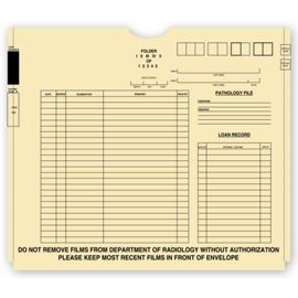 2675-X - Ray File Pockets, Manila, 1" Expansion, 11 pt, Pre Print2675