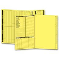 Real Estate Folder, Left Panel List, Legal Size, Yellow