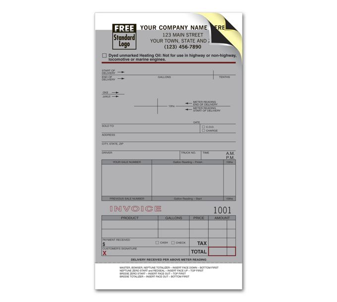 Business Forms Fuel Meter Tickets with Carbons 29 by Deluxe