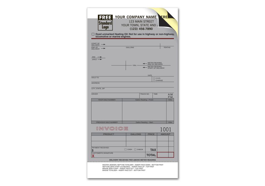 Product image for Fuel Meter Tickets with Carbons - Item# 29