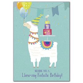 2ED303-Llama-zing Day Birthday Cards2ED303