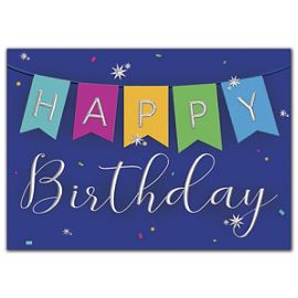 2ED401-Birthday Banners Birthday Cards2ED401