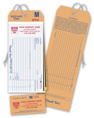 Order Custom Repair & Service Tags | Deluxe.com