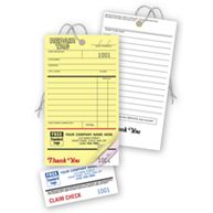 Repair Tags, Invoice w/ Detachable Claim Check