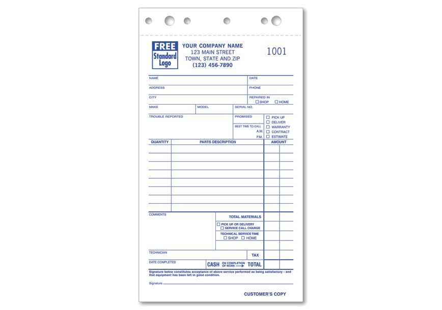 Product image for Service Orders - Compact Carbonless - Item# 308