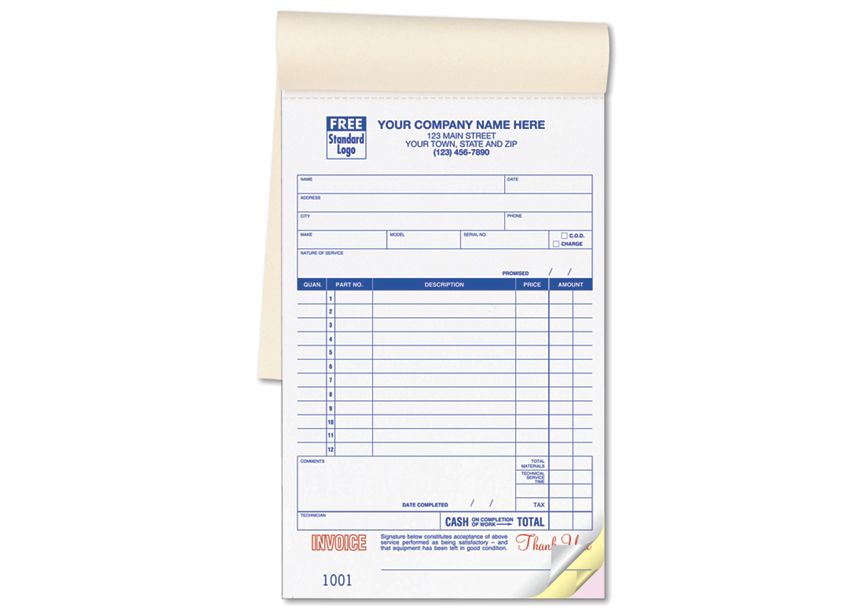 Product image for Service Orders, Booked, Large Format - Item# 321