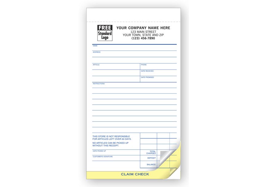 Product image for Repair Order Forms - Jewelry Repair Orders with Poly Bag - Item# 322