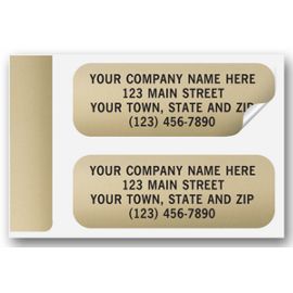 335-Gold Foil Paper Label335