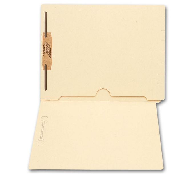 Business Folders - 11 pt One Fastener End Tab Full Pocket Manila Folder ...