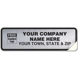 358-Tuff Shield  Weatherproof Vehicle Labels, Chrome Poly358