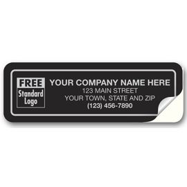 369-Tuff Shield Weatherproof Labels, Black Poly Film369