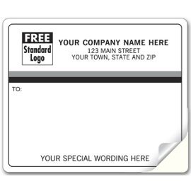 3796-Mailing Labels, Laser/Inkjet with Black/Gray Stripes3796