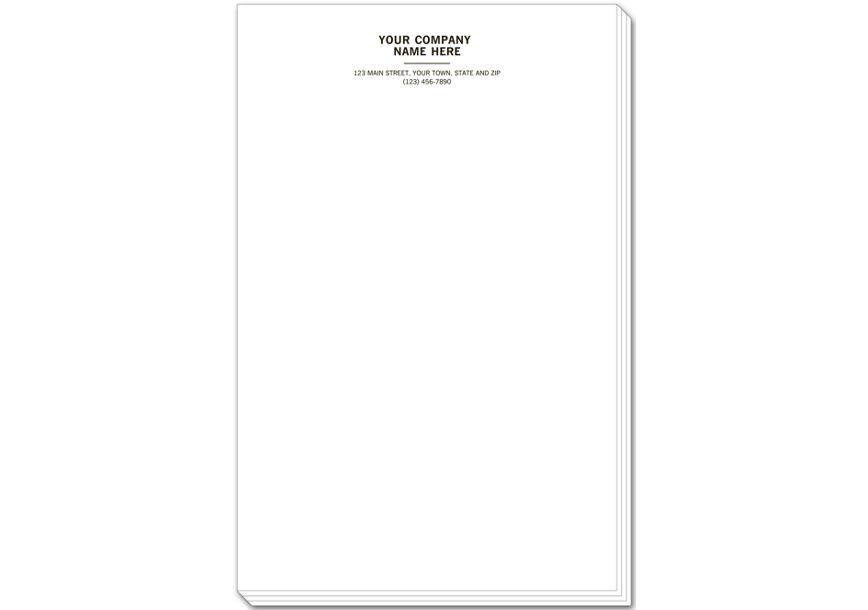 Product image for Personalized Notepads, Letterhead Format, Large - Item# 3827