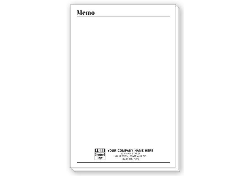 Product image for Personalized Notepads, with Bottom Imprint, Large - Item# 3851