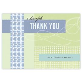 3EH010-Retro Regards Thank You Cards3EH010