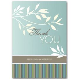 3EH012-White Flora Thank You Cards3EH012