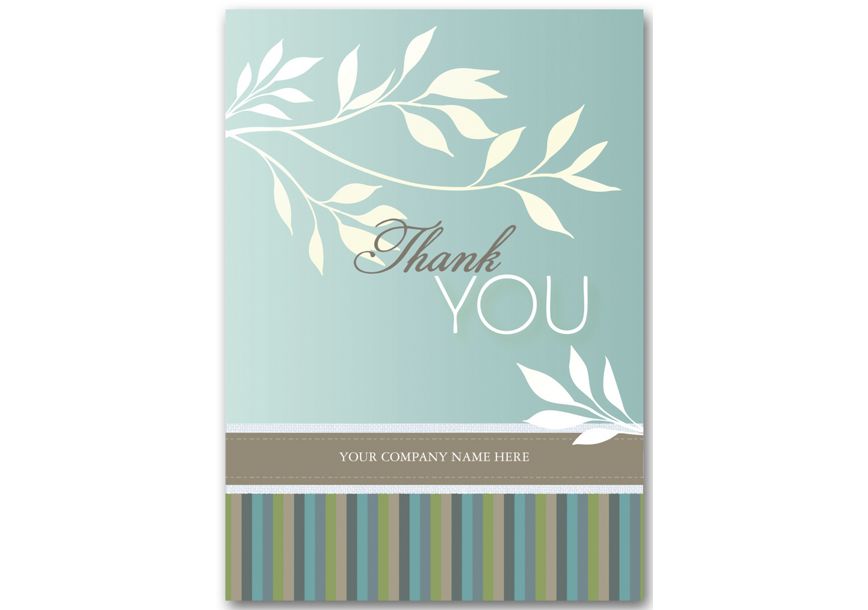 Product image for White Flora Thank You Cards - Item# 3EH012
