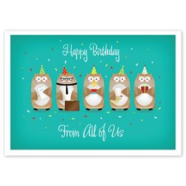 3EH040-Office Party Birthday Cards3EH040