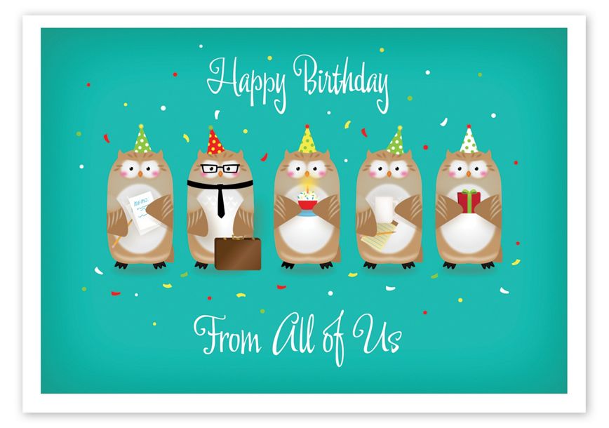 Product image for Office Party Birthday Cards - Item# 3EH040