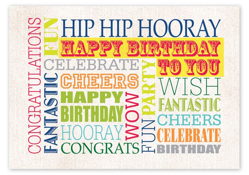 Product image for Say It All Birthday Cards - Item# 3EH041